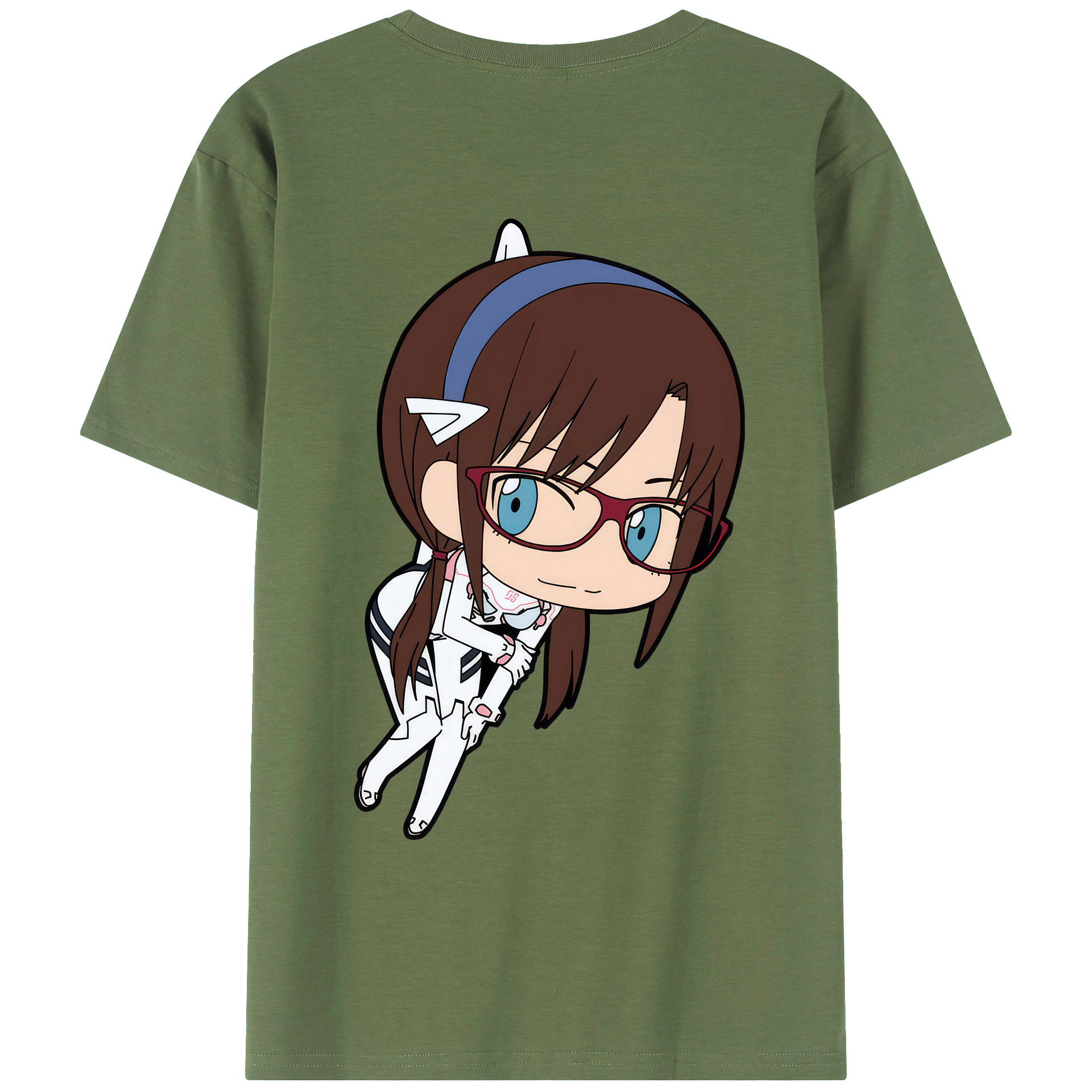 （画像用） EVA 新世紀エヴァンゲリオン 綿100％ メンズ半袖Tシャツ（バックプリント） 通気性